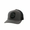 Hooey Men's Cheyenne Charcoal/Black 5-Panel Flexfit Cap, S/M - 2244CHBK-01 - Hats