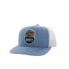 Hooey Men's Cheyenne Blue/White 5-Panel Trucker Hat, One Size - 2244T-BLWH - Hats