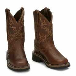 Justin Boy's Cattleman Brown Western Boot - SK4681 - Kid's Western Boots -Clothing & Shoes Sales 92a98e6f8656dbc46fb4a90b688e26ab70d140b1 SK4681 2
