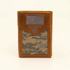 Ariat Trifold Flag Patch Green A3536628 - Wallets