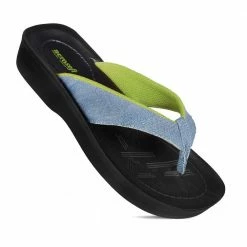Aerosoft Women's Serge Thong Sandal Green - LA08C6-GRN - Thong Sandals Women's