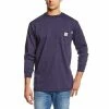 Carhartt Men's Fire Resistant Force Cotton Long Sleeve T-Shirt - 100235 - Carhartt Men's T-Shirts -Clothing & Shoes Sales 9890fdaf6a39206c235dd395ebbb279aab3d78f4 100235 410