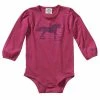 Carhartt Infant Girl's Long Sleeve Bodyshirt Pink - CA9787-P379H-LN10 - Bodyshirts -Clothing & Shoes Sales 9a6ca909baca7310e3ffb6159e3ae31e50b85c3c CA9787 P379H 1
