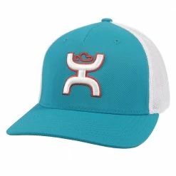 Hooey Men's Coach Flexfit Cap Teal - 2112TLWH-01 - Hats