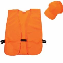 Allen Adult Hunting Hat and Vest Combo Blaze Orange - 17555 - Workwear Vests