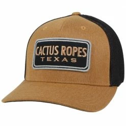 Hooey Men's Cactus Ropes Trucker Cap Tan - CR076 - Hats