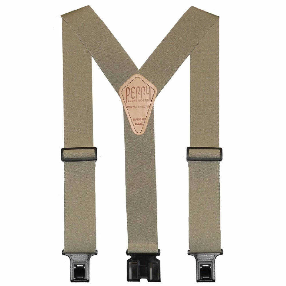 Perry Suspenders 2 Inch Original 48 Inch Length Tan - SN200-R-TAN 3 Perry Suspenders 2 Inch Original 48 Inch Length Tan - SN200-R-TAN
