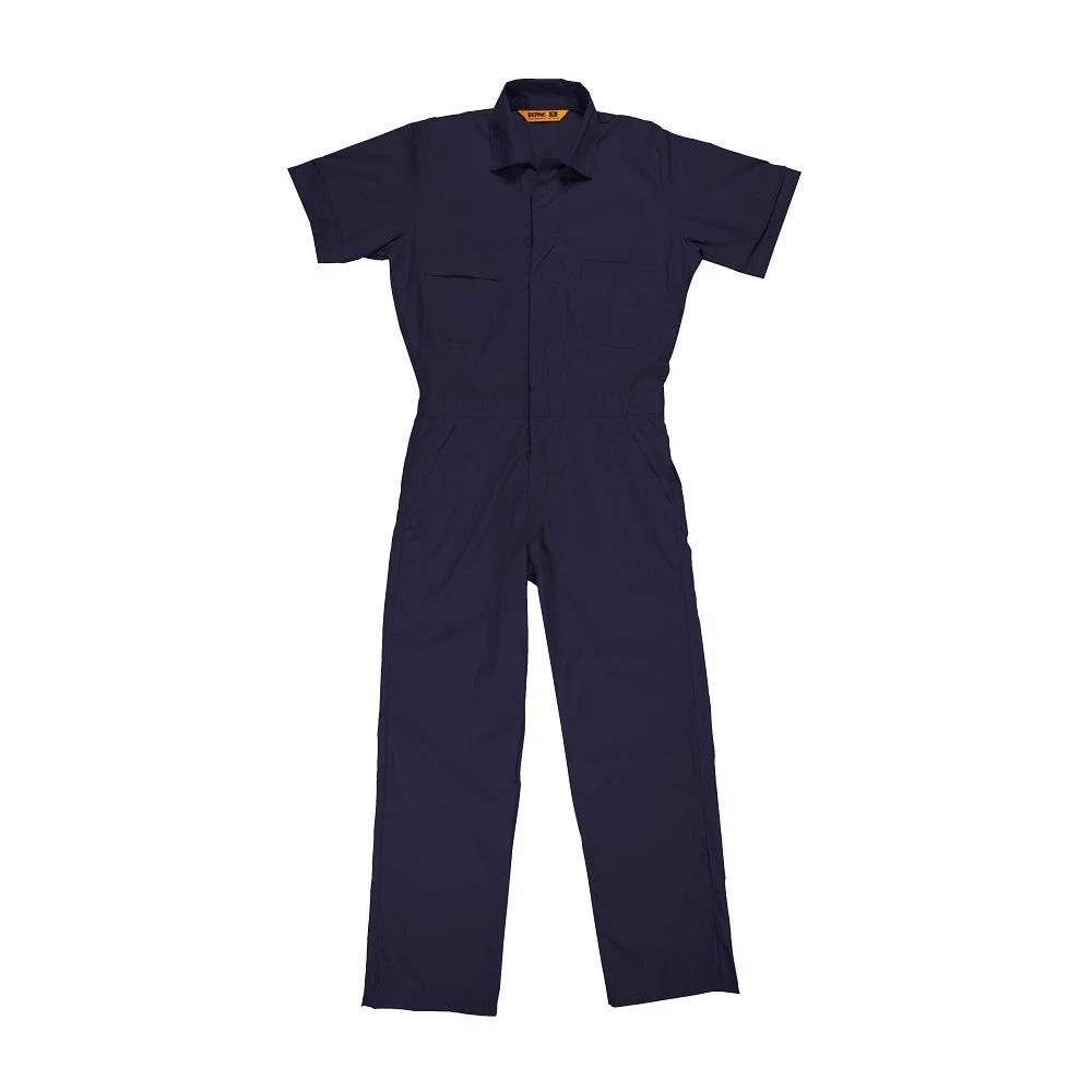 Berne Men's Axle Unlined Short Sleeve Poplin Coveralls - P700NVT 3 Berne Men's Axle Unlined Short Sleeve Poplin Coveralls - P700NVT