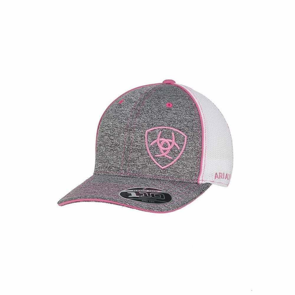 Ariat Women's Flex Fit 110 Offset Shield Cap Pink - 1504930 - Hats & Caps 3 Ariat Women's Flex Fit 110 Offset Shield Cap Pink - 1504930 - Hats & Caps