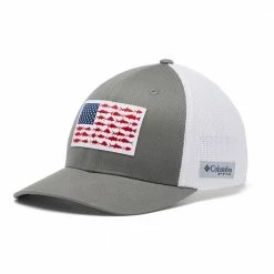 Columbia PHG Mesh Fish Flag Ball Cap Titanium - 1836811049 - Hats
