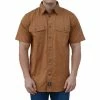 Lincoln Outfitters Men's Short Sleeve Flex-Twill Workshirt Brown - LOWS-E0218-242 - T-Shirts -Clothing & Shoes Sales b27680958a3f93f17b0b8a459ca4285ca0e99485 IMG E0218 DUCK