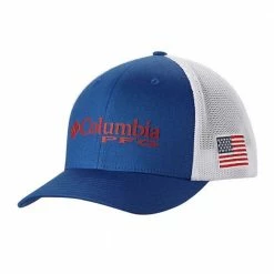 Columbia PFG Mesh Ball Cap Mountain Blue - 1503971-433 - Hats