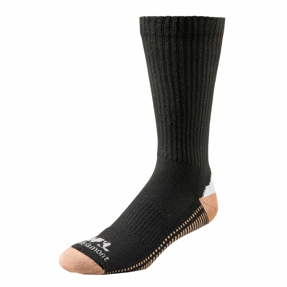 Wells Lamont Men's Copper Infused Crew Sock 2 Pack Black Copper - 8432LN - Socks 3 Wells Lamont Men's Copper Infused Crew Sock 2 Pack Black Copper - 8432LN - Socks