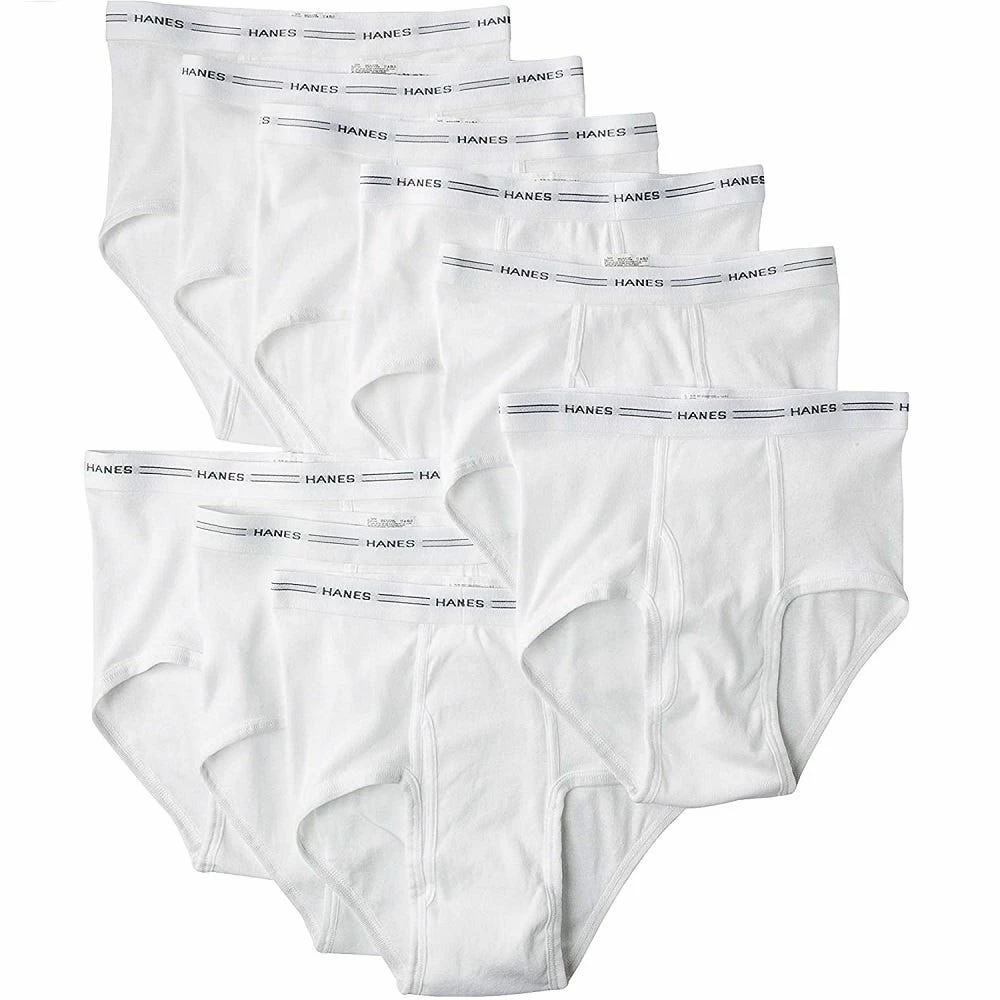 Hanes Men's TAGLESS® No Ride Up Briefs with Comfort Flex® Waistband 7-Pack White - 2252P7 - Full Rise Briefs 3 Hanes Men's TAGLESS® No Ride Up Briefs with Comfort Flex® Waistband 7-Pack White - 2252P7 - Full Rise Briefs