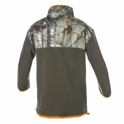 Milestone Clothing Men's Earthletics 1/4 Zip Micro/Poly Fleece Color Blocked Pullover -Olive Green with REALTREE XTRA Camo MMPU1073 - Men's Jackets & Outerwear -Clothing & Shoes Sales back 14