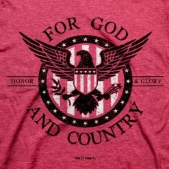 Hold Fast For God And Country Short Sleeve T-Shirt, Red Heather 3X-Large - KHF35003X - Graphic T-Shirt -Clothing & Shoes Sales bcdb035359ce0d5261de8975cebddac50e5e85d7 KHF3500 2 2