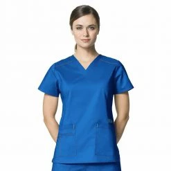 WonderWink Women's Verity V-Neck Scrub Top Royal Blue - 6108ARYL - Tops