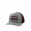 Hooey Men's Cactus Ropes CR84 Grey/Maroon 5-Panel Flexfit Cap, L/XL - CR084-02 - Hats