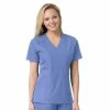 Carhartt Women's Multi-Pocket V-Neck Scrub Top Ceil Blue - C12106ACBL - Tops -Clothing & Shoes Sales c306c48c57de68b98903641de2b11ee6ce988c86 C12106ACBL