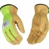 Kinco Men's Hi-Vis Green Mesh and Grain Pigskin Palm Gloves Green - 908-M -Clothing & Shoes Sales c349864849fca4d033a08cfed3ba2cce7f10c614 908 On Hands