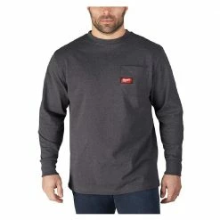 Milwaukee Men's Long Sleeve Heavy Duty Pocket T-Shirt - 602G-XL -Clothing & Shoes Sales c3df88069c96db62b538c7e010c866c9cec59ce5 15382020 2