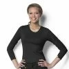 WonderWink Women's Silky Long Sleeve Tee - 2009ABLK - Tops -Clothing & Shoes Sales c57c79633c3d8bd07c8724e3bfd7ef57e3d1104b 2009ABLK