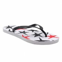 Gina Group Women's Flip Flop Sandal White & Stars - EVW42816 - Thong Sandals Women's