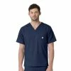 Carhartt Men's Slim Fit 6 Pocket Scrub Top Navy - C16418ANVY -Clothing & Shoes Sales c83023c5860fd073af648239ec675f564421757d C16418ANVY