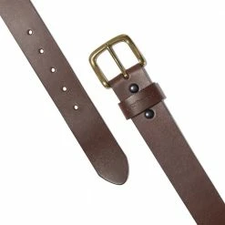 Carhartt Bridle Leather Classic Buckle Belt Brown with Brass Finish - A000550920 - Belts -Clothing & Shoes Sales cc732f7fbf2834c1fcbe104f086465ab92aa45d8 a0005509201 carh belt journeyman brown brass 2 detail