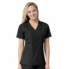 Carhartt Women's Multi-Pocket V-Neck Scrub Top Black - C12106ABLK - Tops -Clothing & Shoes Sales d7a4329ced44e2acd3aa05ef943b853aaf411342 C12106ABLK