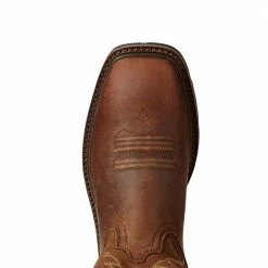 Ariat Men's Groundbreaker Wide Square Toe Brown - 10020059 - Men's Boots -Clothing & Shoes Sales d818c3492f80e0dc65308ad133eec1e089ff956c 10020059 toe