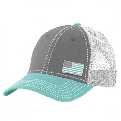 RK Americana Ladies Mini American Flag Cap Medium Grey Celadon - AMPLCAP-76 - Hats
