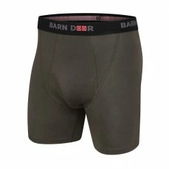 Barn Door by Lincoln Outfitters Crew Cab Cotton Boxers Green - XLO9787-377 - Boxer Briefs