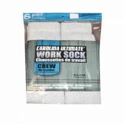 Rural King Men's 6 Pack Crew Sock - Grey / Size Large 6/683-GR-L - Socks