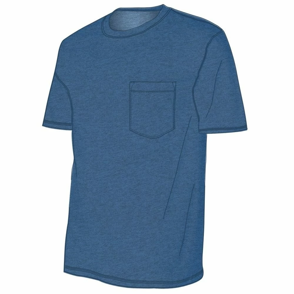 Lincoln Outfitters Men's Heavyweight Pocket T-Shirt - LOPK-01-BLU 3 Lincoln Outfitters Men's Heavyweight Pocket T-Shirt - LOPK-01-BLU