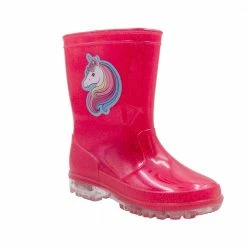 CHATTIES Youth Girl's Light Up Unicorn Rainboots - RBG42978 - Girls' Shoes