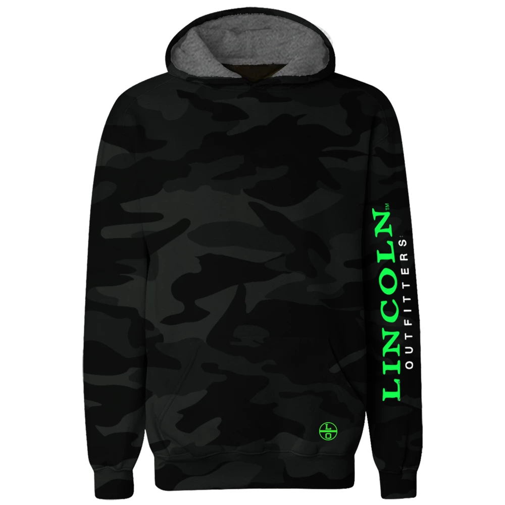 LO Youth Boy's LO Logo Camo Polyester Long Sleeve Hoodie Black Camo - LOYPCH-02 - Hooded Sweatshirt Kid's 3 LO Youth Boy's LO Logo Camo Polyester Long Sleeve Hoodie Black Camo - LOYPCH-02 - Hooded Sweatshirt Kid's