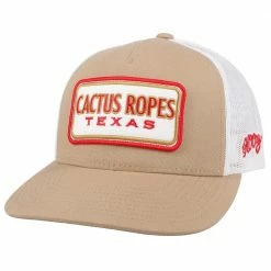 Hooey Men's Cactus Ropes Flexfit Cap Tan - CR070-01 - Hats