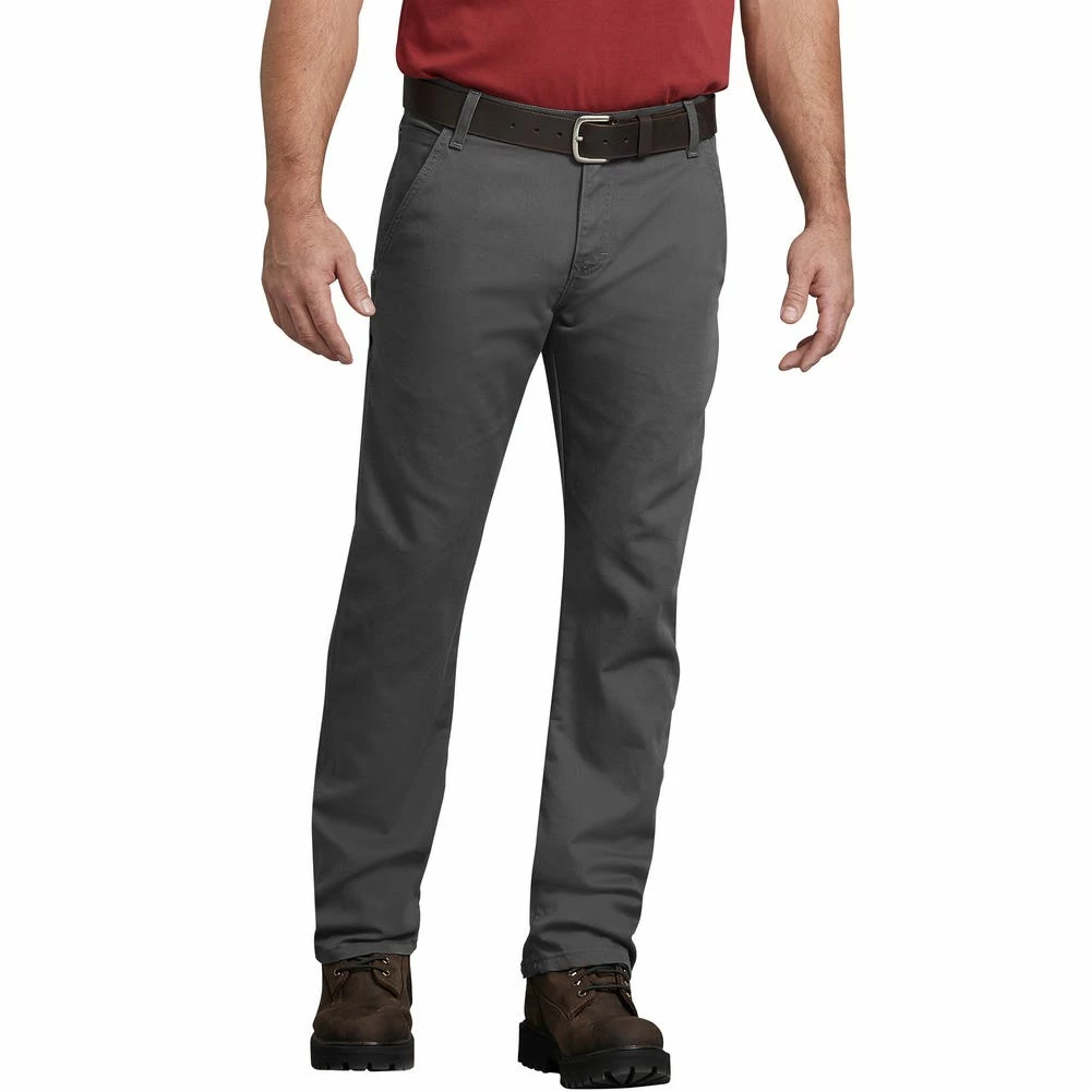 Dickie’s Men’s FLEX Regular Fit Straight Leg Tough Max Duck Carpenter Pants Stonewash Slate - DP802SSL 3 Dickie’s Men’s FLEX Regular Fit Straight Leg Tough Max Duck Carpenter Pants Stonewash Slate - DP802SSL