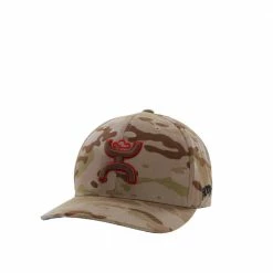 Hooey Men's Chris Kyle 6-Panel Brown Camo Flexfit Cap, S/M - CK021-01 - Hats