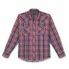 Wrangler Men's Western Fashion Snap Long Sleeve Shirt Red - MVG295R - Long Sleeve Shirts -Clothing & Shoes Sales ecc13d47e7689198fea13e9d81aa00a6c34ee495 MVG295R LF01 SWLL PRD 1
