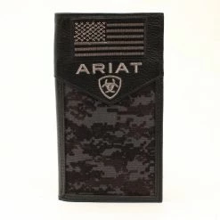 Ariat Rodeo Flag Patch Black A3536401 - Wallets