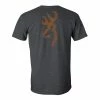 Browning Graphic T-shirt Distressed Buckmark Dark Heather - A00041990070 -Clothing & Shoes Sales ed494913fd4be23e665eb478f67adaea388817aa a0004199007 1