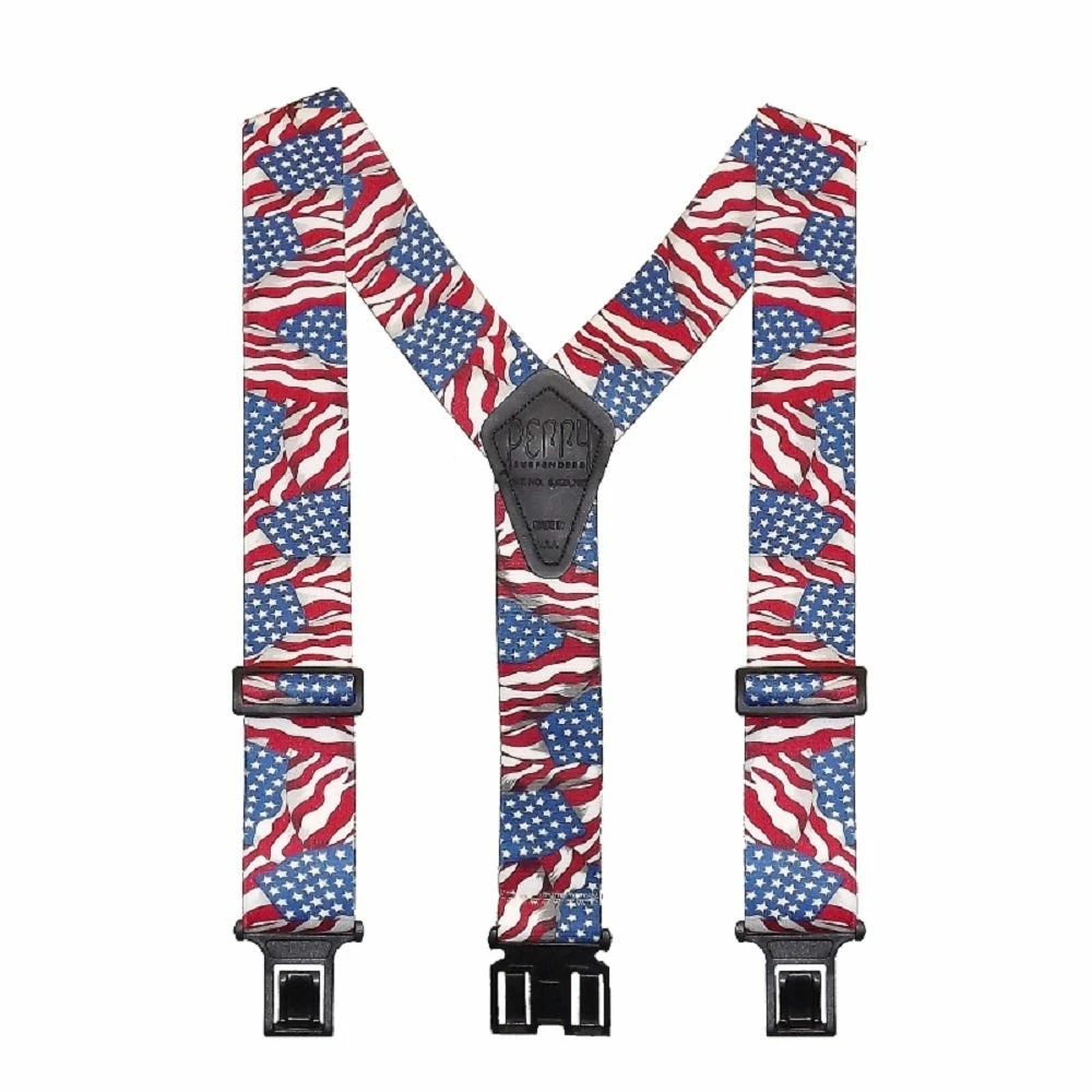 Perry Suspenders 2 Inch Original 48 Inch Length USA Flag - SN200-R-USFLG 3 Perry Suspenders 2 Inch Original 48 Inch Length USA Flag - SN200-R-USFLG