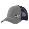RK Americana Men's Mini American Flag Cap Medium Grey - AMPCAP-68 - Hats