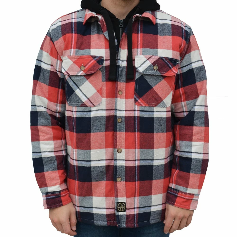 Lincoln Outfitters Men's Hooded Shirt Jacket Baked Apple - LOHJ-A0417B - Jackets 3 Lincoln Outfitters Men's Hooded Shirt Jacket Baked Apple - LOHJ-A0417B - Jackets