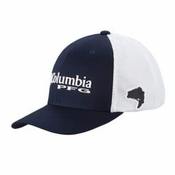 Columbia PFG Mesh Ball Cap Navy Blue - 1503971-464 - Hats