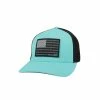 Hooey Men's Liberty Roper Flexfit Cap Turquoise - 2110TQBK-01 - Hats