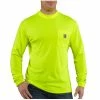 Carhartt Men's Force High Visibility Color Enhanced Long Sleeve Tee - 100494-323 - Long Sleeve Shirts -Clothing & Shoes Sales fd9a27d135e7ff49ac990a509156fc529a8b7557 100494 323 1 Hi Vis Brite Lime