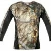 Milestone Clothing Men's Earthletics Long Sleeve Active Color Blocked Tee w/ Realtree Xtra Camo SS16M3018 - Men's Shirts & Tees -Clothing & Shoes Sales ls black